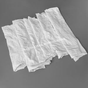 Trapos de limpieza industriales de algodón 100% blancos, trapos de punto de algodón para absorción de aceite, trapos de tela de algodón blancos. - Product Image 1