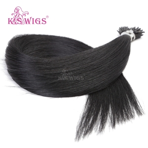 Extensions de cheveux K.SWIGS I-Tip, 100% cheveux humains vierges, micro-perles, sans colle, installation facile, lisses et naturelles, vente en gros. - Product Image 2