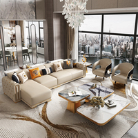 Canapé modulaire en cuir de luxe KENVY 1-4 places pour hôtel, villa, appartement et bureau à domicile