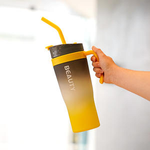 Gradient <span class=keywords><strong>1L</strong></span> Workout Grande Capacité Potable Tasse En Plastique Fitness Sports Gym 3 En 1 Gourdes Bouteille D'eau - Product Image 4