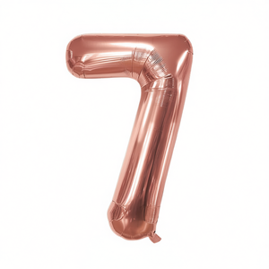 ปาร์ตี้เลิฟ หมายเลข 7 ลูกโป่งฟอยล์สีโรสโกลด์ 45 ซม. ของตกแต่งงานวันเกิด - Product Image 4