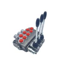 Lixin Distributor Manual, hidrolik dengan 3 spool 70L/M tingkat aliran SD11 tuas katup kontrol arah Monoblock