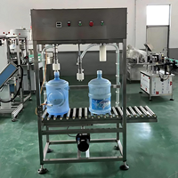 Machine de remplissage et de scellage 2-en-1 pour bouteilles et seaux de 3,5 gallons – Ligne de production de boissons, directement de l'usine pour usine d'eau potable