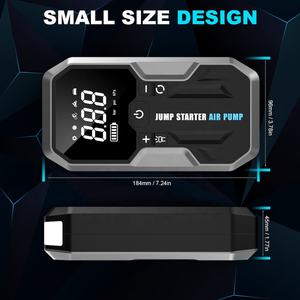 Démarreur de <span class=keywords><strong>voiture</strong></span> Pompe à air 12v Kit Booster de batterie Démarreur de <span class=keywords><strong>voiture</strong></span> Banque d'alimentation Batterie au lithium Démarreur de <span class=keywords><strong>voiture</strong></span> avec gonfleur de pneus - Product Image 6