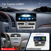 Écran multimédia de 12,3 pouces MSM avec lecteur DVD et radio, kit de façade pour autoradio pour TOYOTA CAMRY 2006
