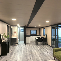 Casa Móvil Plegable de 20 pies con Diseño Rústico Transpirable Evermore, 4 Dormitorios, con Oficina, Cocina y Contenedor de Almacenamiento