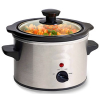 Appareils électroménagers de cuisine, mijoteuse multifonction manuelle ronde mini 2QT