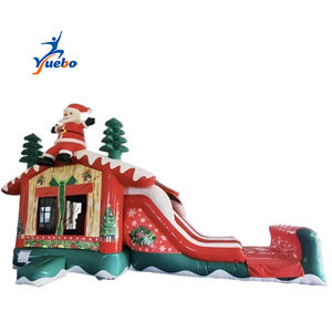 Château gonflable intérieur Santa, design commercial en PVC - Product Image 1