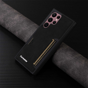 Étui de téléphone en cuir PU rétro avec porte-cartes pour <span class=keywords><strong>Samsung</strong></span> S26 S25 S24 S23 Ultra S22 S21 FE <span class=keywords><strong>Note</strong></span> <span class=keywords><strong>20</strong></span> Ultra, étui de téléphone avec fente pour carte - Product Image 3