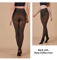 Collants Polaires Thermiques Translucides d'Été pour Femmes Grandes Tailles, 80g, Couleur Peau Foncée, Personnalisables, Sans Coutures, avec Étrier