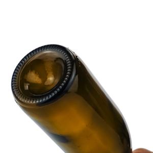 750ml Botellas vacías de Borgoña Botella de vino ligera Verde oscuro 750ml Botella de champán/copa de vino con corcho - Product Image 3