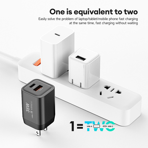 Chargeur familial Vina 35W GaN double ports PD QC4.0 prises US/EU/UK charge simultanée <span class=keywords><strong>iPhone</strong></span> Smartwatch charge - Product Image 4
