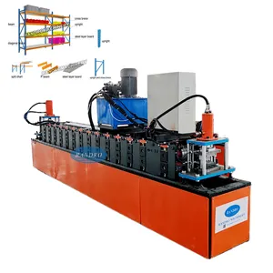 Industrial Pillar Beam Upright Roll Forming Machine Warehouse Shelf Framing Machine