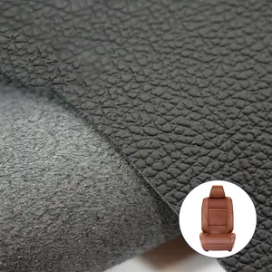 MICOOSON Eco Friendly Embossed Customize Black Microfiber Leather for Automotive