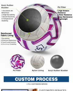 Ballon de football en PU de haute qualité, ballon de football professionnel pour l'entraînement, taille 4, taille <span class=keywords><strong>5</strong></span> - Product Image 3
