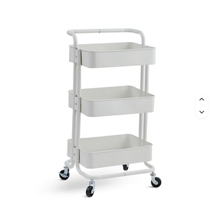 Carrito de Almacenamiento Móvil Multifuncional, Ecológico, Moderno, de Acero al Carbono, con 4 Ruedas, para Salón de Belleza o Sala de Estar - Product Image 3