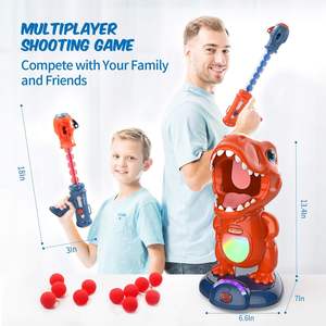 EVA Soft Bullet Gun mobile dinosauro giocattolo da tiro con 2 pompa ad aria pistola per bambini giochi per feste giocattoli con Record di punteggio LED & Sound - Product Image 3
