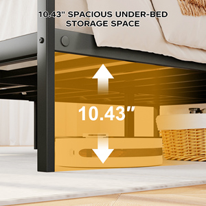 Cadre <span class=keywords><strong>de</strong></span> <span class=keywords><strong>lit</strong></span> plateforme en métal extra-large, moderne et durable, pour <span class=keywords><strong>lit</strong></span> king size, chambre à coucher, hôtel, appartement, villa, <span class=keywords><strong>support</strong></span> <span class=keywords><strong>de</strong></span> <span class=keywords><strong>lit</strong></span> robuste - Product Image 3