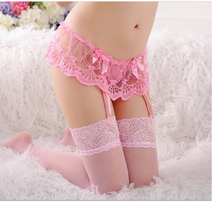 Bow Lace Jarretières Ceinture Sexy Mesh Jarretelles <span class=keywords><strong>Porte</strong></span>-Jarretelles Avec 4 Bretelles Clip Métallique <span class=keywords><strong>pour</strong></span> <span class=keywords><strong>Bas</strong></span> de <span class=keywords><strong>Femme</strong></span> - Product Image 6