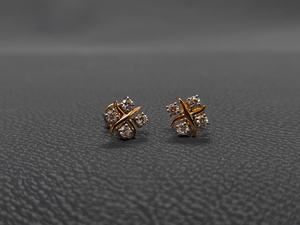 Boucles d'oreilles pour femmes en or 14K, très tendance, vente en gros, 1 carat, classiques, à quatre griffes, serties de diamants de laboratoire taille brillant couleur DEF - Product Image 5