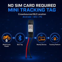 Alat Pelacak Kendaraan Mini GPS Alternatif 5~50V Pelacakan Real-time Global untuk Mobil Motor Armada Lintas Negara