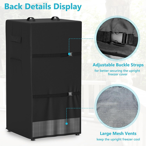Funda para Refrigerador Impermeable y a Prueba de Polvo, Fundas para Refrigeradores de Exterior, Aptas para Congeladores Verticales/Refrigeradores de Bebidas - Product Image 4