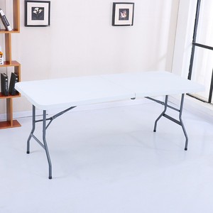 Table pliante 6 pieds 180 cm en plastique de haute qualité, mobilier d'extérieur - Product Image 2