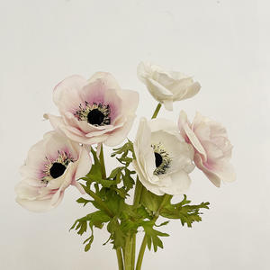 J-054 de anémona artificial de alta calidad, flores decorativas para boda, Hotel, florero para el hogar - Product Image 1