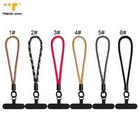 Cordon court pour téléphone portable en polyester et nylon, dragonne de poignet durable et élégante pour téléphones mobiles