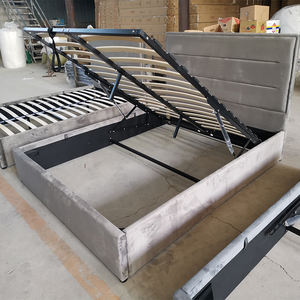 Meubles de chambre à coucher de luxe, lit queen size, lits doubles king size avec rangement, lit capitonné - Product Image 4