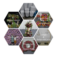 Bouquet floral vintage bordeaux pour mariage, fleur artificielle rose et hortensia pour table, idéal pour hôtel, dîner, allée ou comme accessoire floral