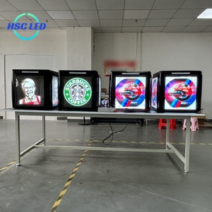 P3 tùy chỉnh đầy đủ màu sắc video quảng cáo Takeaway dẫn hộp xe máy xe máy thực phẩm giao hàng hộp dẫn Màn hình hiển thị - Product Image 2