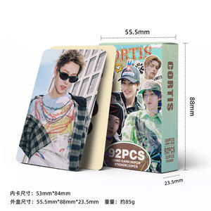 Kartu Foto KPOP Idol 55pcs/kotak CORTIS Holografik Laser Lomo Kertas Oval untuk Dekorasi Bingkai Foto - Product Image 4