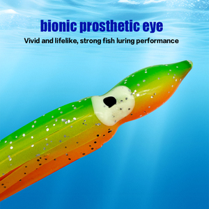 Nuove Esche Morbide Luminose da 12 cm in 20 Colori, Esche in PVC a Forma di Calamaro per Pesca in Barca e in Mare, Esche a Forma di Polpo - Product Image 3