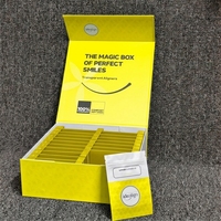 Boîte en carton transparente pliable et recyclable pour aligneurs dentaires, avec logo personnalisé, boîte en papier pour aligneurs orthodontiques