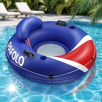 Fauteuil gonflable en PVC, matelas flottant avec dossier et siège en maille, chaise aquatique respirante, bouée de piscine