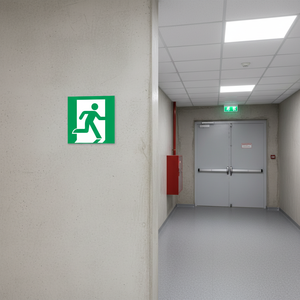 Uscita di emergenza freccia destra PVC 200x200mm - Product Image 3