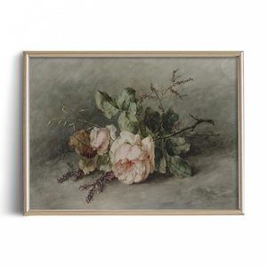 <span class=keywords><strong>Vintage</strong></span> incorniciato tela <span class=keywords><strong>da</strong></span> <span class=keywords><strong>parete</strong></span> arte astratta pittura a olio <span class=keywords><strong>stampe</strong></span> su campo selvatico fiori paesaggio decorativo per l'home Office - Product Image 2