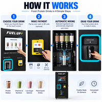 Distributeur automatique de boissons protéinées direct usine, 4H sans surveillance, avec écran tactile de 21,5 pouces et paiement sans espèces