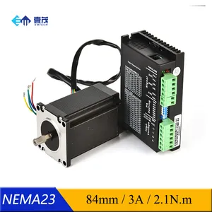 Hot Nema 17 23 34 động cơ bước 2 giai đoạn Pancake động cơ bước lai