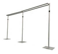 Système de support de toile de fond Kindawow avec plaque de base, hauteur et largeur réglables, pour événements