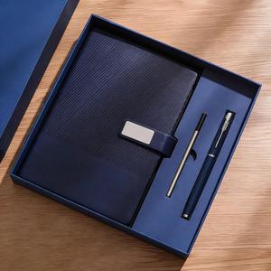 Factory Custom Logo Retro Leather A5 <b>Notebook</b> Gift <b>Set</b> with Pen Business Office Gift Box <b>Set</b> <b>Notebook</b> for Men - Product Image 5