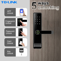 Cerradura Inteligente para Puerta con Contraseña Digital, Huella Dactilar, Smartlock Tuya Wifi, Cerraduras Inteligentes Ttlock para Puertas de Madera