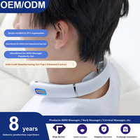 Masseur cervical portable intelligent personnalisé à pression chaude, mini thérapie électrique par impulsions, pétrissage des vertèbres cervicales