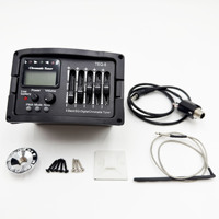Micro pour guitare chromatique TEQ-5 avec accordeur pour guitare acoustique, égaliseur 5 bandes