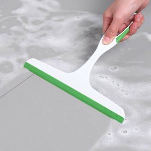 Glass Scraper Cleaning Tool With Soft Rubber Blade For Window And Mirror Easy To Use Manual <b>Squeegee</b> Green Color - Product Image 4