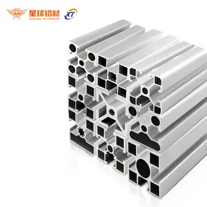 Custom Anodized Extruded Industrial Building Steel Structure 4080 4040 T Slot Aluminum Profile Extrusion