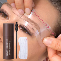 Vente en gros Tampon à sourcils en une étape étanche Kit de mise en forme poudre minérale pochoir à savon pour sourcils outil de conception de sourcils élégant