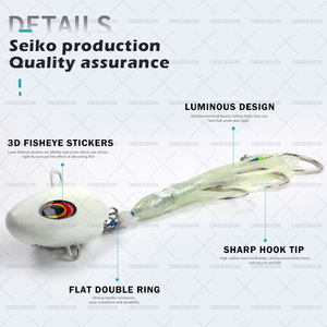 18 #   Leurre Inchiku pour la pêche en eau salée, 100g, 150g, 200g, 250g, 300g, leurres lumineux, leurres durs en métal, jig avec hameçons assistés - Product Image 3