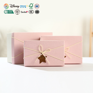 Luxe Personnalisé Couleur Forme Coffret cadeau Rouge Vif Trois Pièces Coffret cadeau - Product Image 3